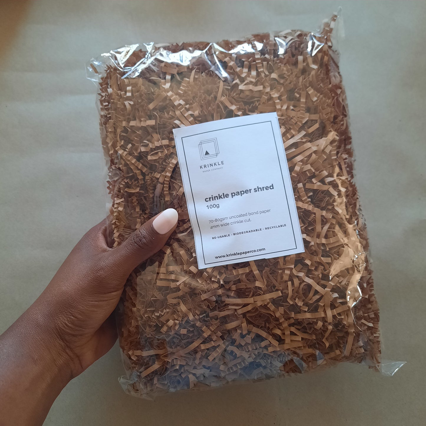 Kraft Crinkle Shred Paper for Gift Boxes
