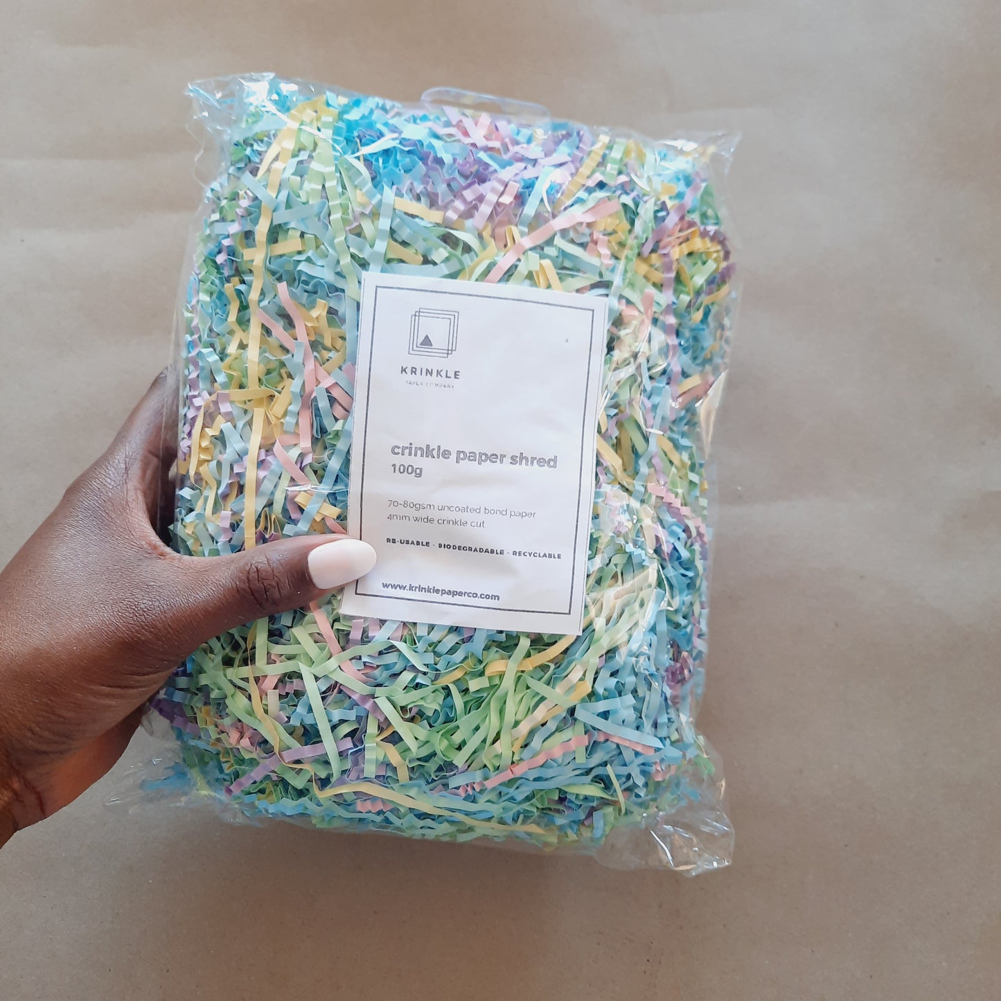 Pastel Blend Crinkle Paper Filler for Party Favours