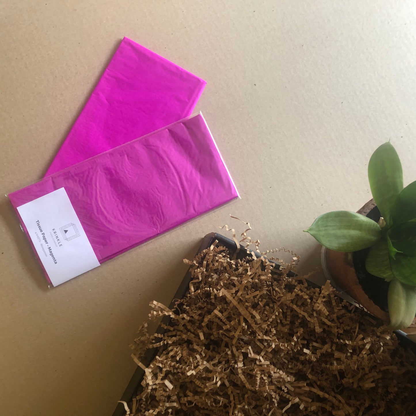 Magenta Tissue Paper - 4 Sheets