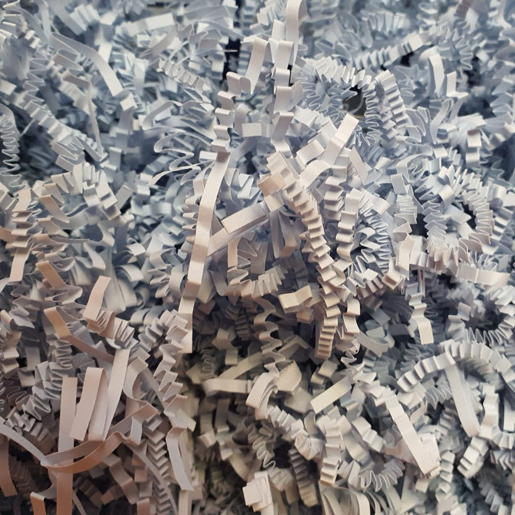 Ice Blue Crinkle Shred Paper