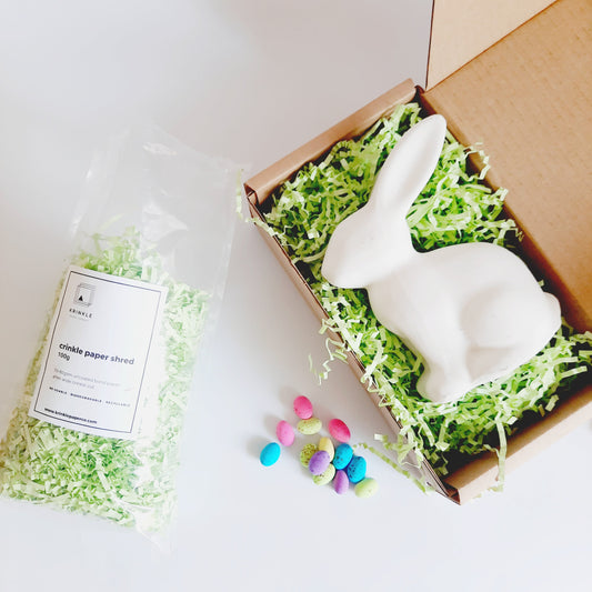 Mint Green Crinkle Shred Paper