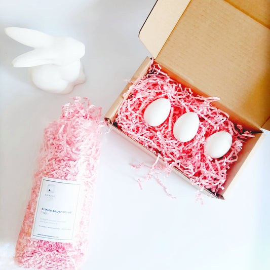 Pastel Pink Crinkle Shred Paper