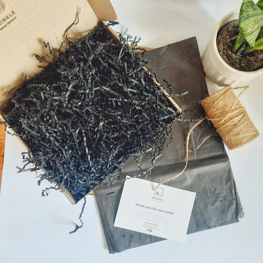 Black Crinkle Shred Paper