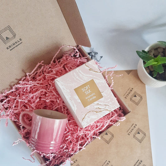 Pastel Pink Crinkle Shred Paper