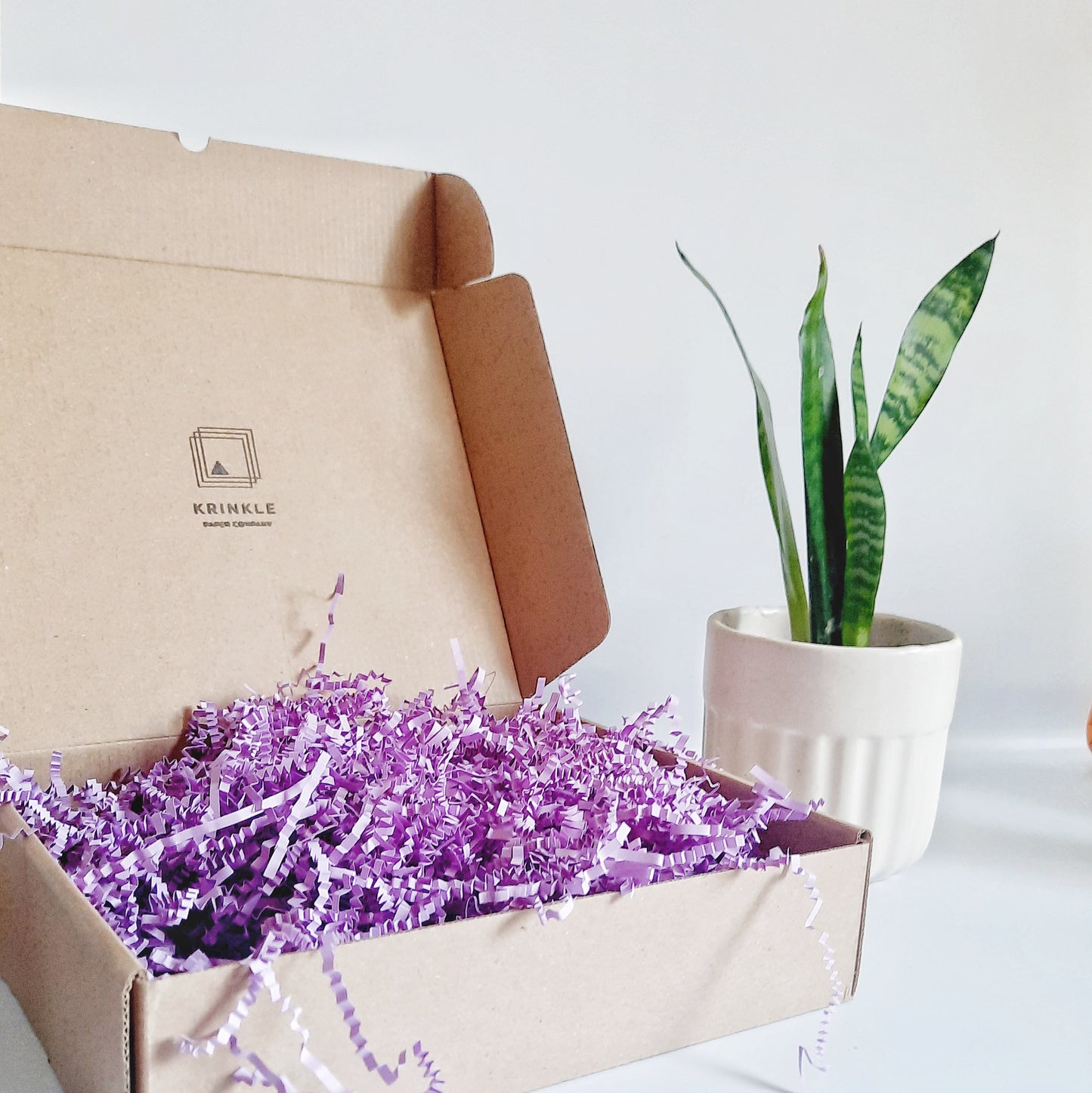 Lavender Crinkle Shred Paper