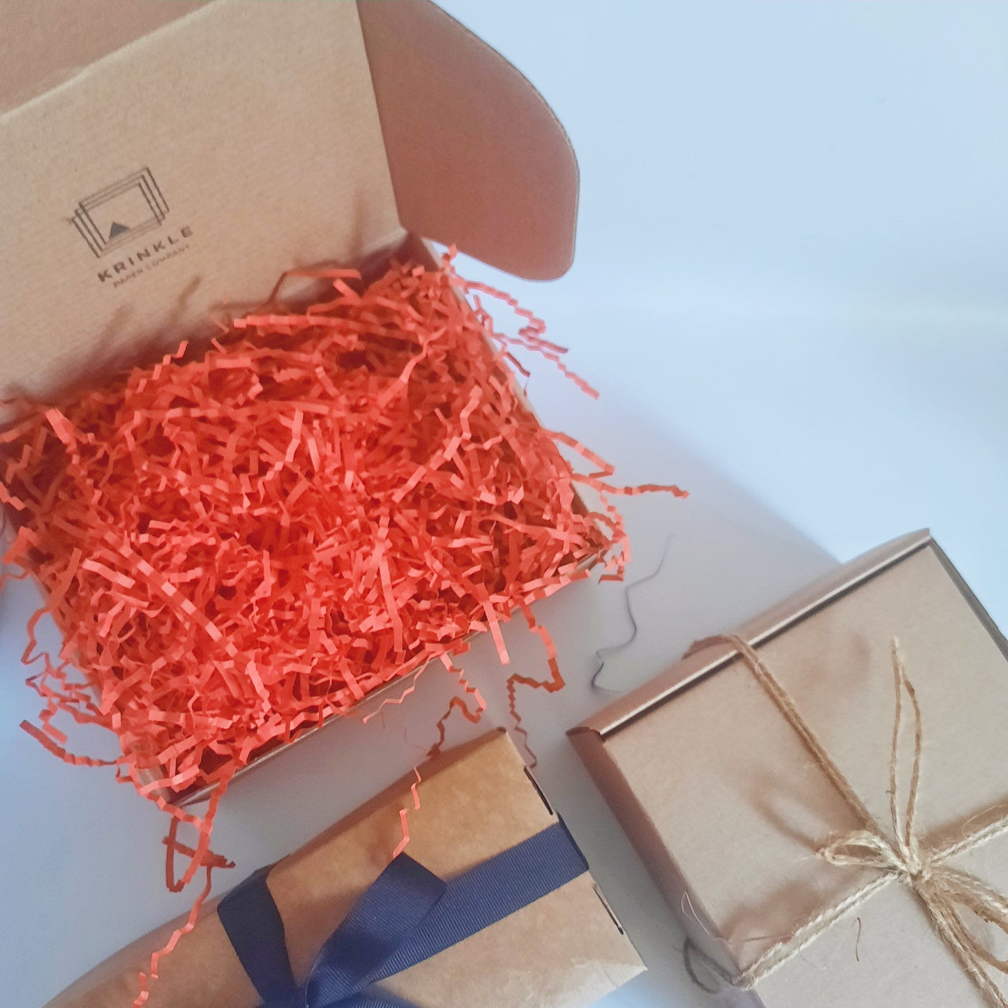 Red Crinkle Shred Paper