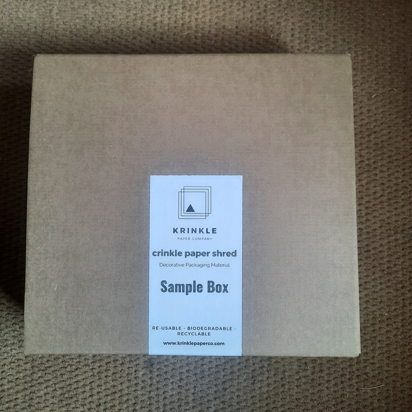 Crinkle Paper Sample Box