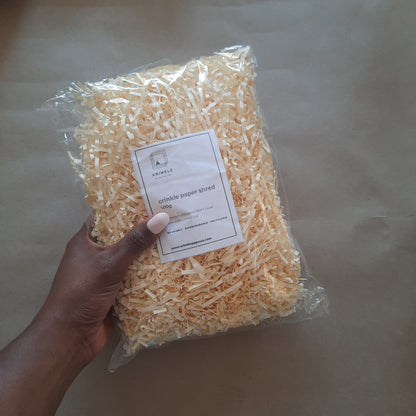 Vanilla Crinkle Paper – Shredded Gift Box Filler
