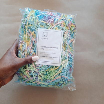 Pastel Blend Crinkle Paper – Shredded Gift Box Filler