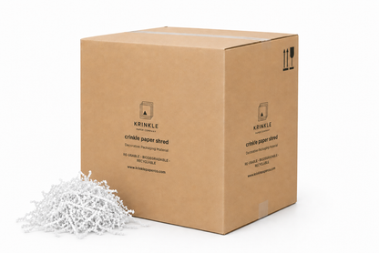 White Crinkle Paper – Shredded Gift Box Filler