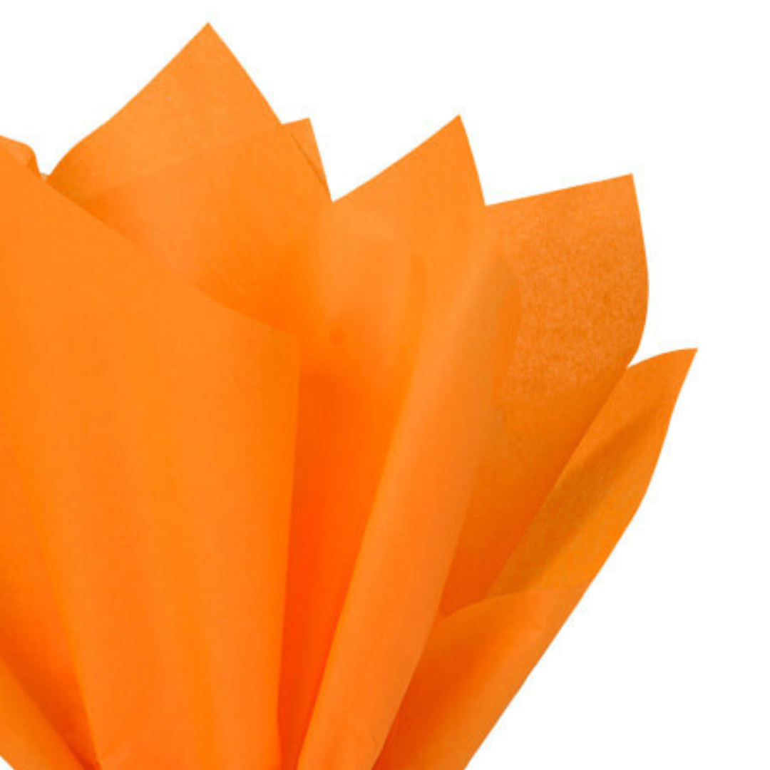 Orange Tissue Paper - 4 Sheets