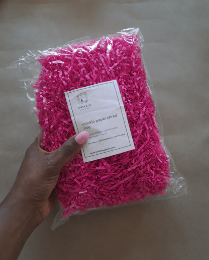 Fuchsia Crinkle Paper – Shredded Gift Box Filler