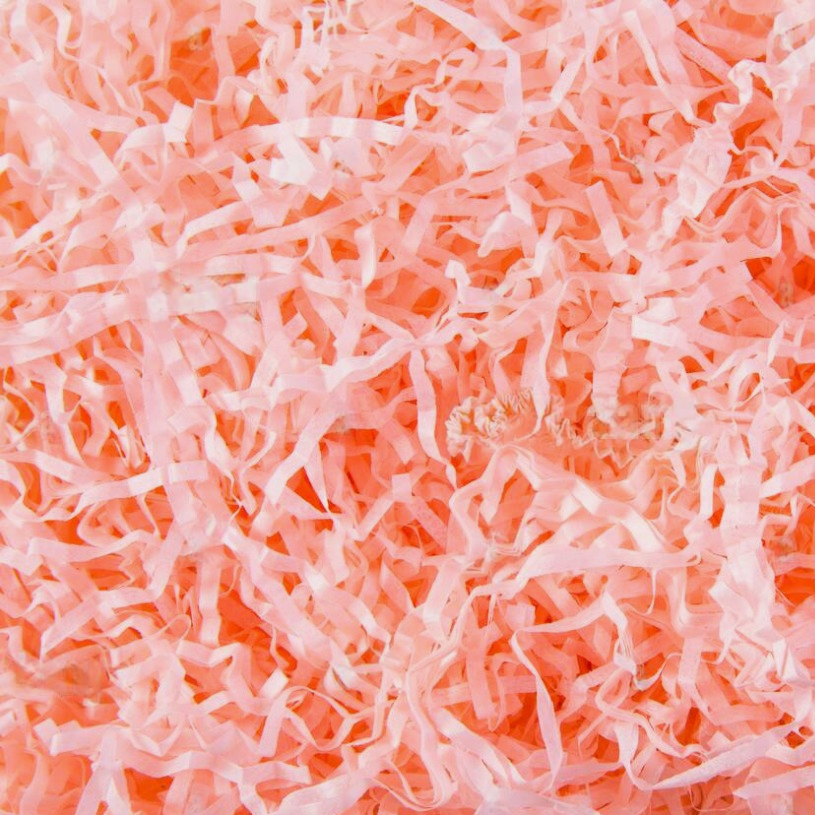 Coral Crinkle Shred Paper