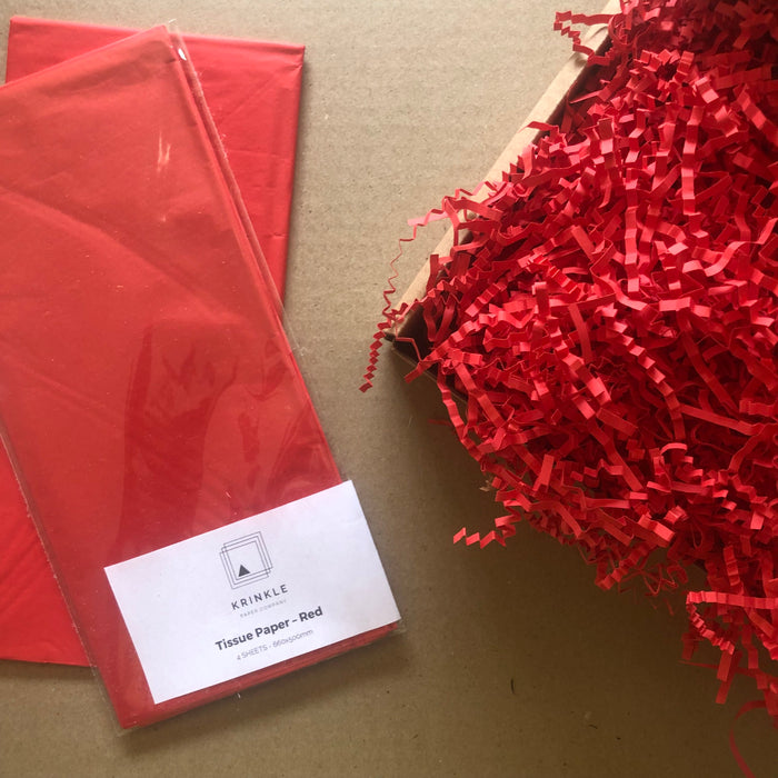 Red Tissue Paper - 4 Sheets