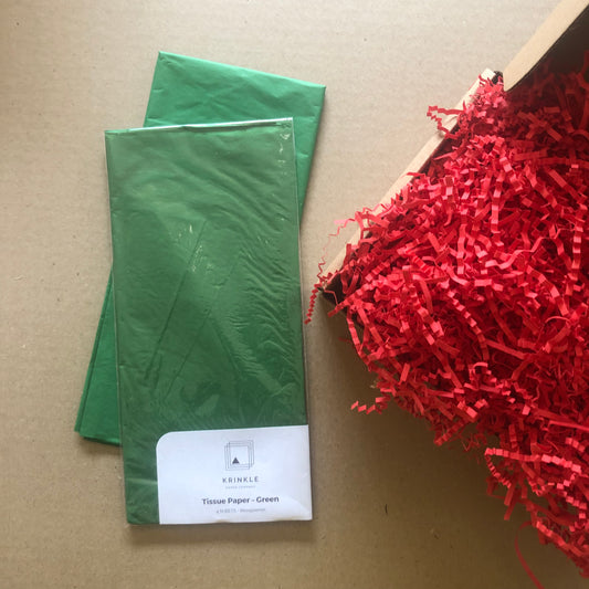Green Tissue Paper - 4 Sheets