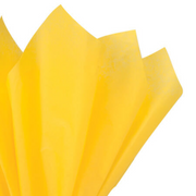 Four sheets of Yellow tissue paper