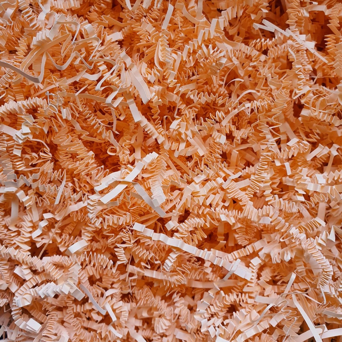 Peach Crinkle Shred Paper Krinkle Paper Co