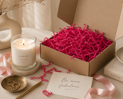 Fuchsia Crinkle Paper – Shredded Gift Box Filler