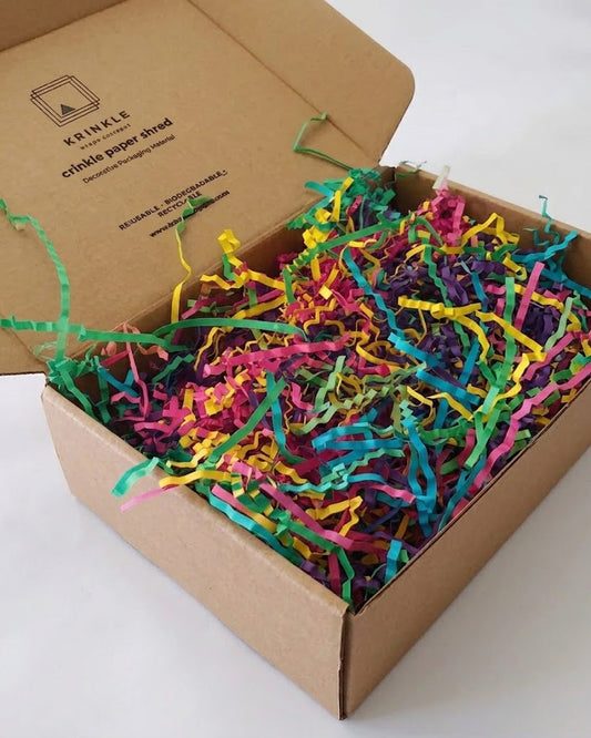 Bright Blend Crinkle Paper – Shredded Gift Box Filler