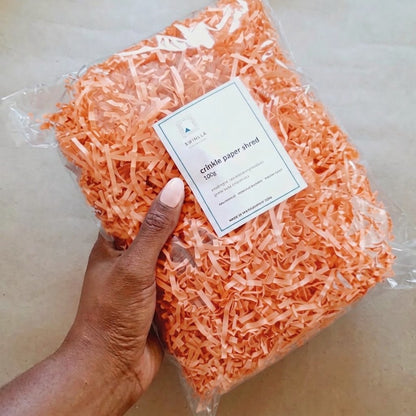 Coral Crinkle Paper – Shredded Gift Box Filler