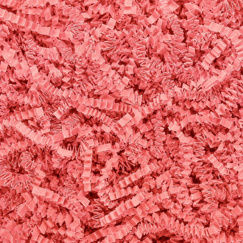 Coral Crinkle Paper – Shredded Gift Box Filler