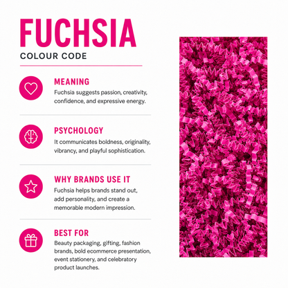 Fuchsia Crinkle Paper – Shredded Gift Box Filler