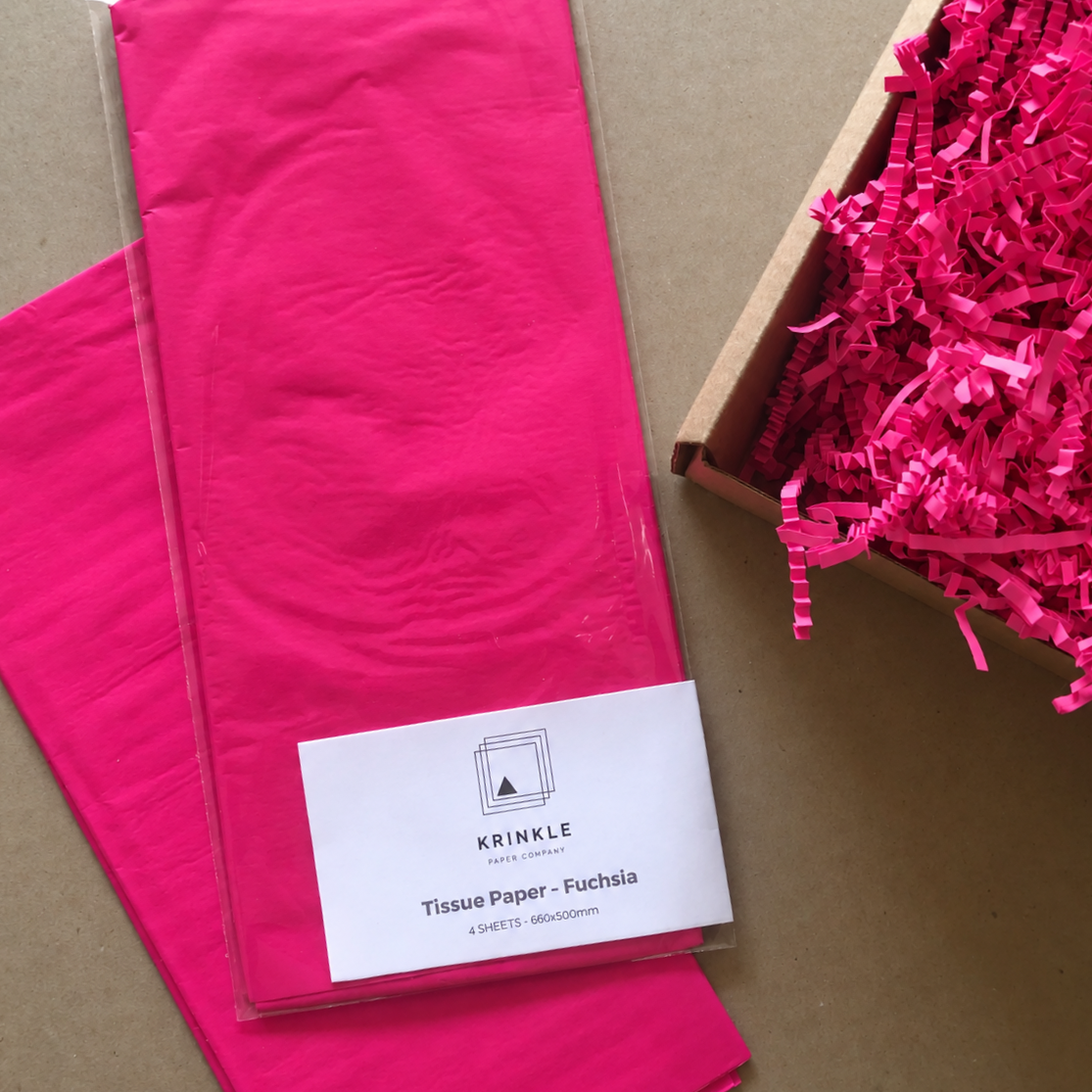 Fuchsia Tissue Paper - 4 Sheets