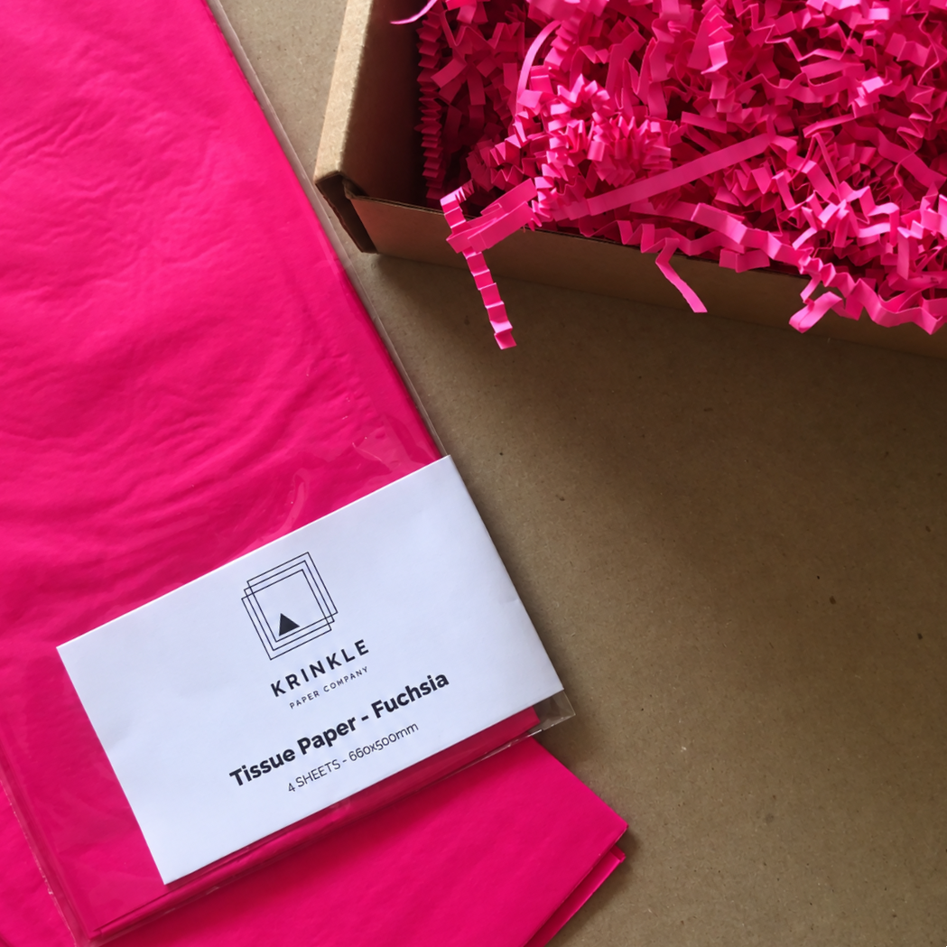 Fuchsia Tissue Paper - 4 Sheets