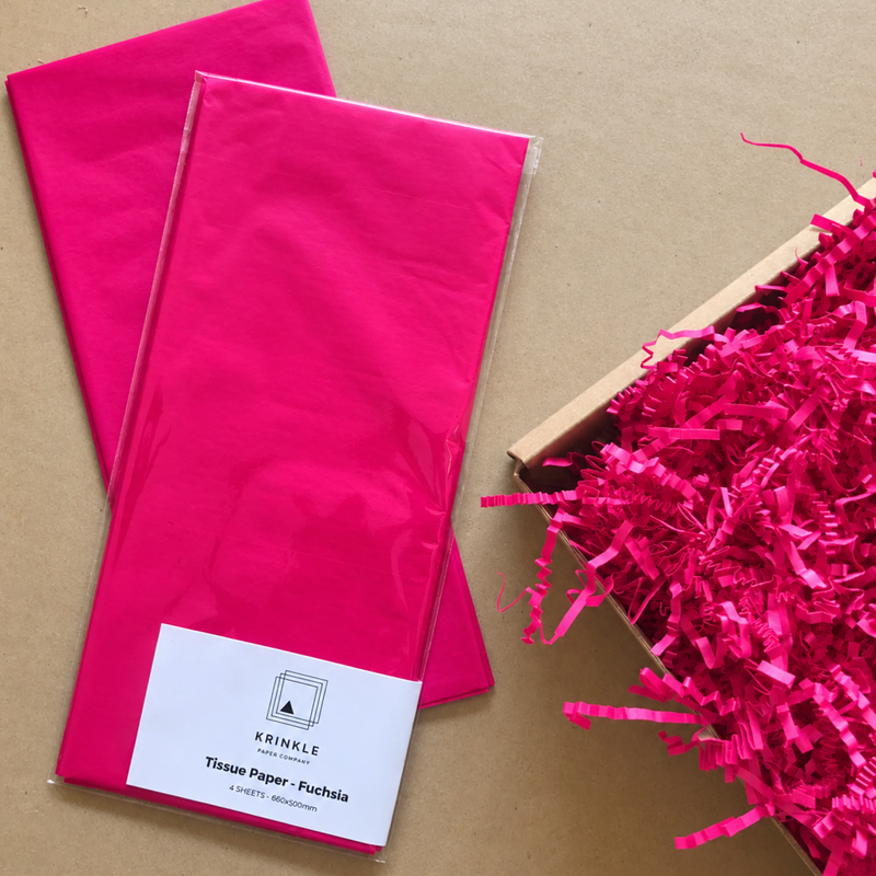 Fuchsia Tissue Paper - 4 Sheets