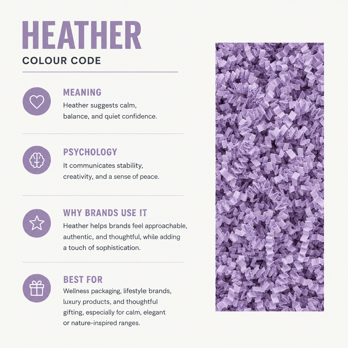 Heather Crinkle Paper – Shredded Gift Box Filler