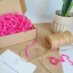 Hot Pink Crinkle Paper – Shredded Gift Box Filler