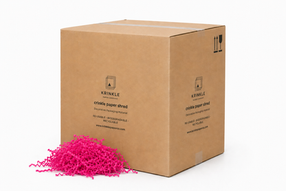 Hot Pink Crinkle Paper – Shredded Gift Box Filler