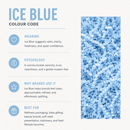 Ice Blue Crinkle Paper – Shredded Gift Box Filler