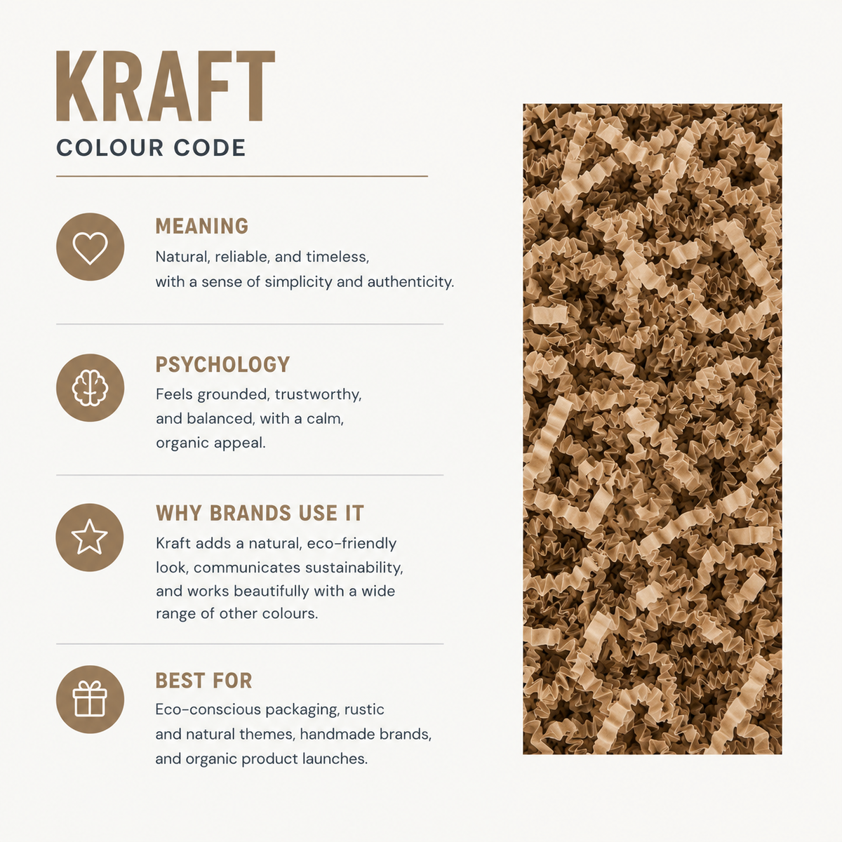 Kraft Crinkle Paper – Shredded Gift Box Filler