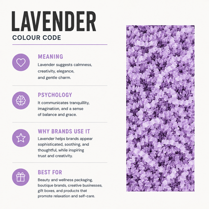 Lavender Crinkle Paper – Shredded Gift Box Filler