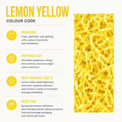 Lemon Yellow crinkle paper colour reference