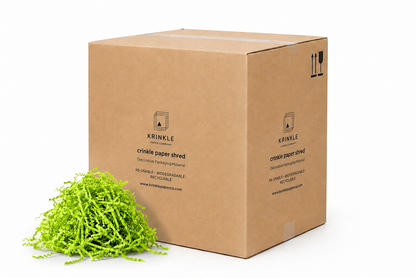 Lime Green Crinkle Shred Paper
