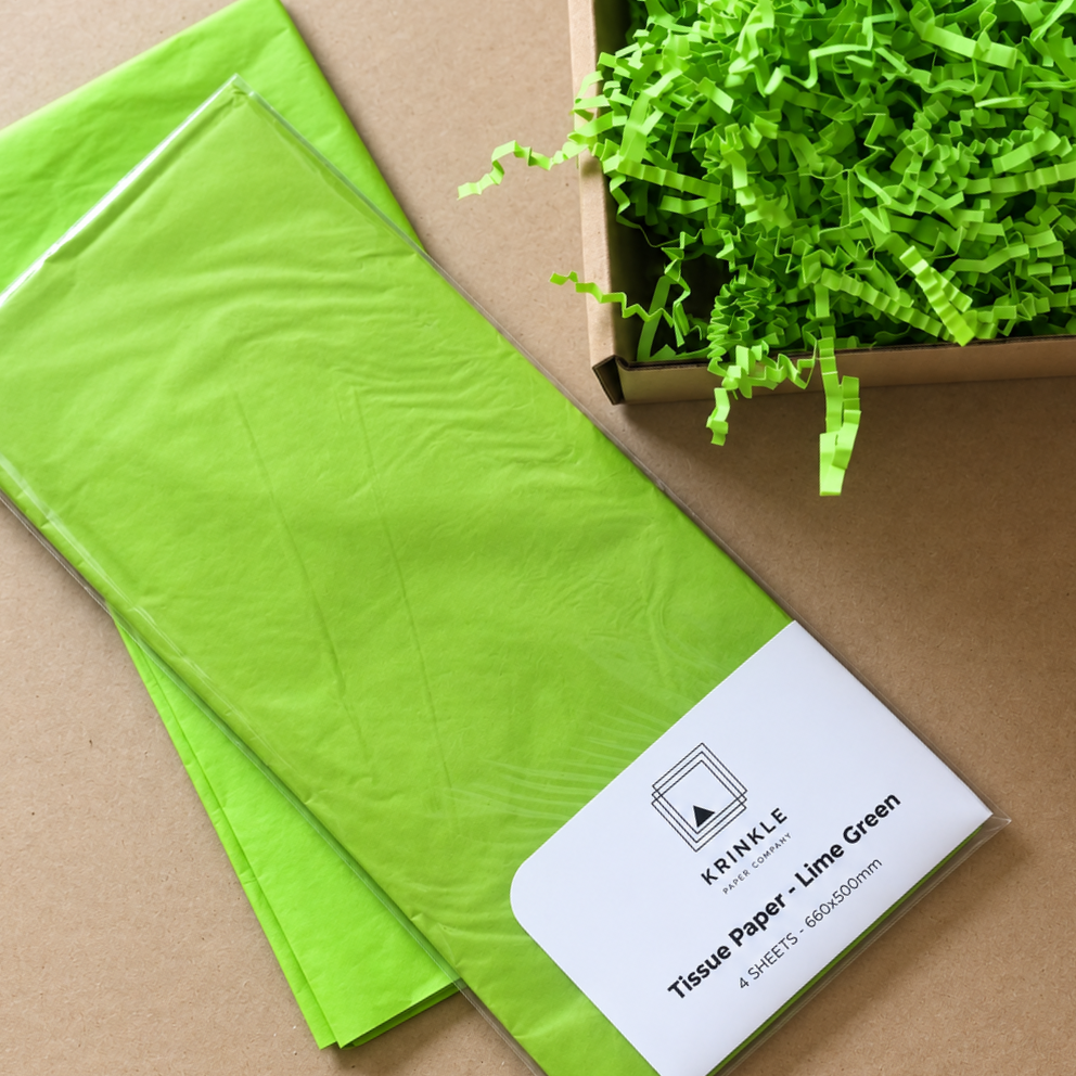 Lime Green Tissue Paper - 4 Sheets