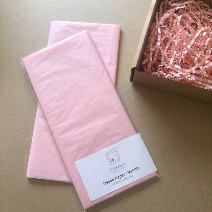 Pastel Pink Tissue Paper - 4 Sheets