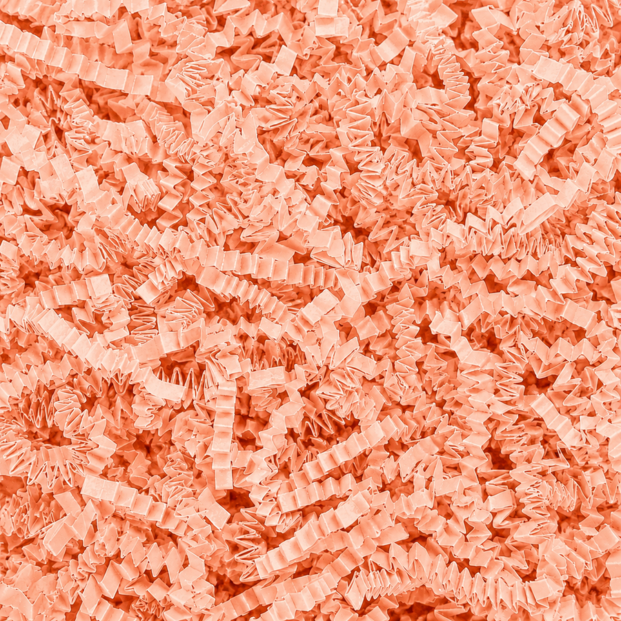 Peach Crinkle Shred Paper
