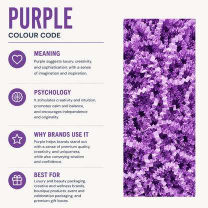 Purple crinkle paper colour reference
