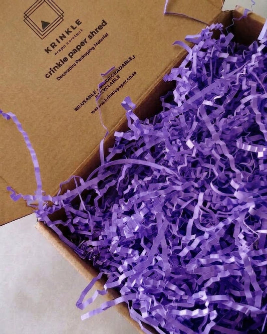 Purple Crinkle Paper – Shredded Gift Box Filler