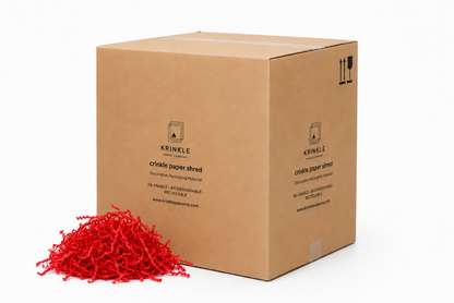 Red Crinkle Paper – Shredded Gift Box Filler