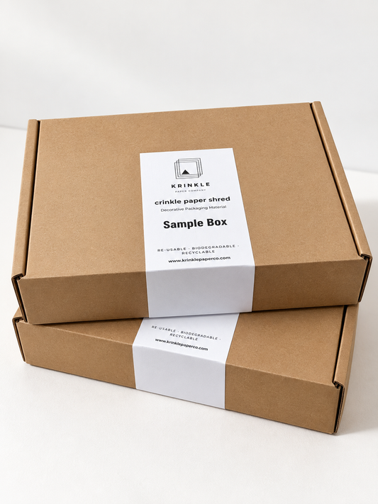 Crinkle Paper Sample Box