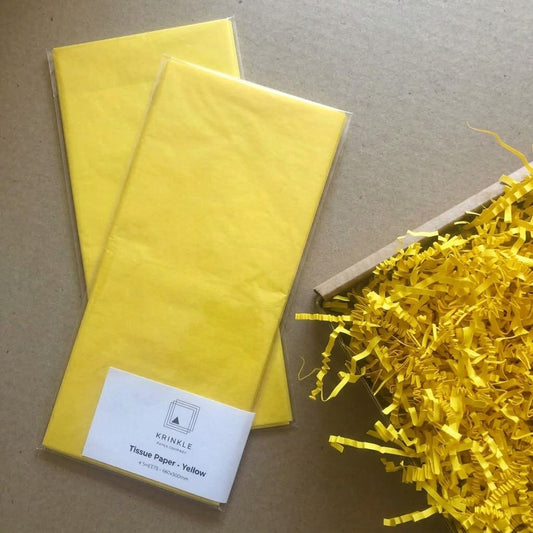 Yellow Tissue Paper - 4 Sheets