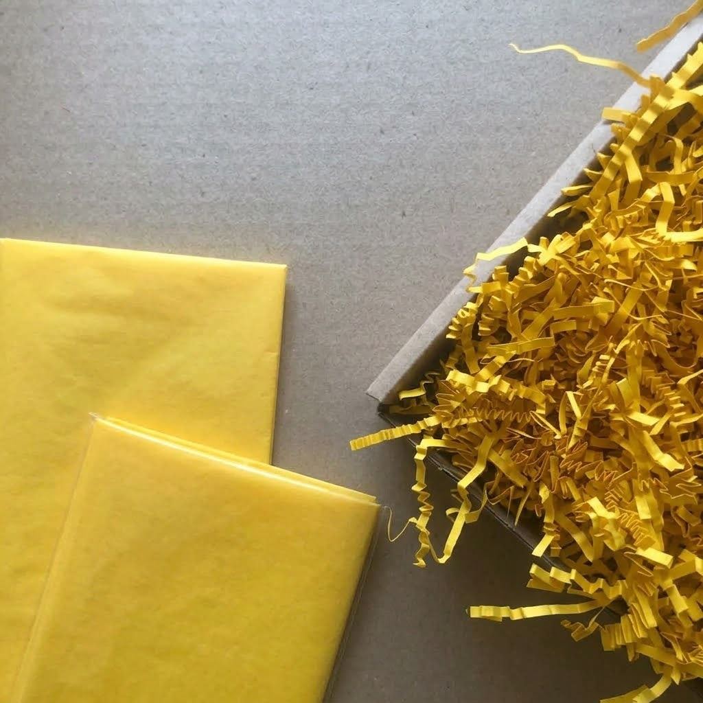Close-up of Yellow Tissue Paper